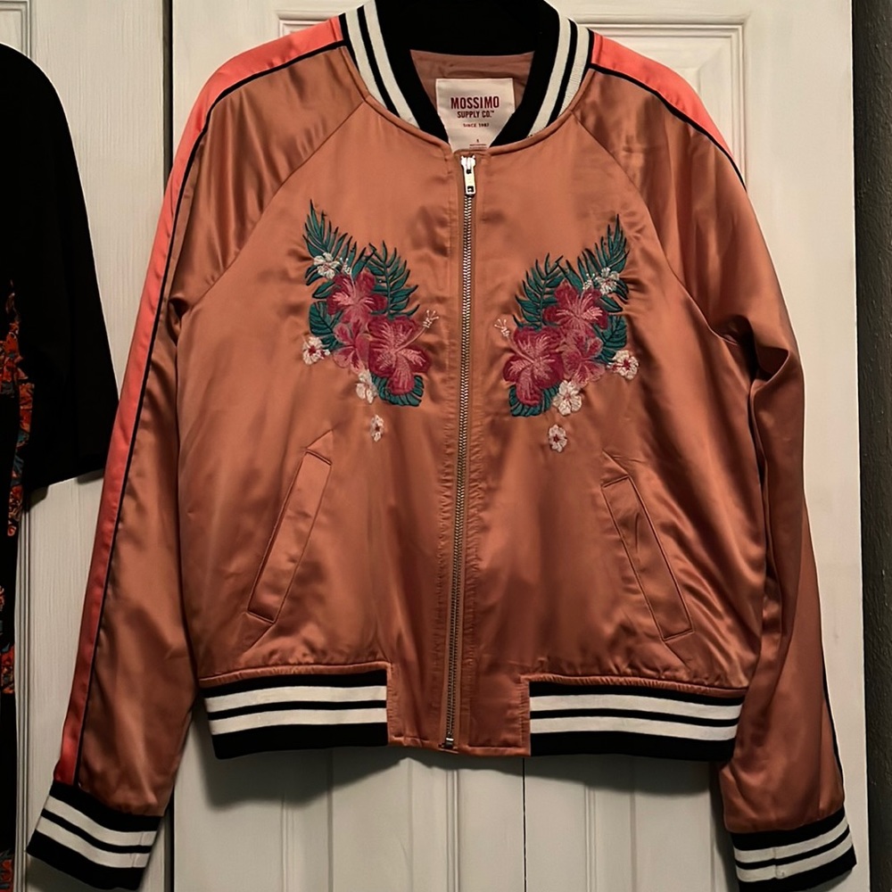 Mossimo Satin Feel Bomber Jacket S